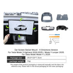Heenvn Screen Swivel Mount for Tesla Model Y Juniper Model 3 Highland Car ABS Screen alternate view