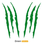 2pcs 3D Scratch & Claw Marks Car Decals | Durable PET Auto Decoration for Rear Window detail view