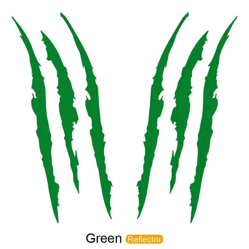 2pcs 3D Scratch & Claw Marks Car Decals | Durable PET Auto Decoration for Rear Window detail view