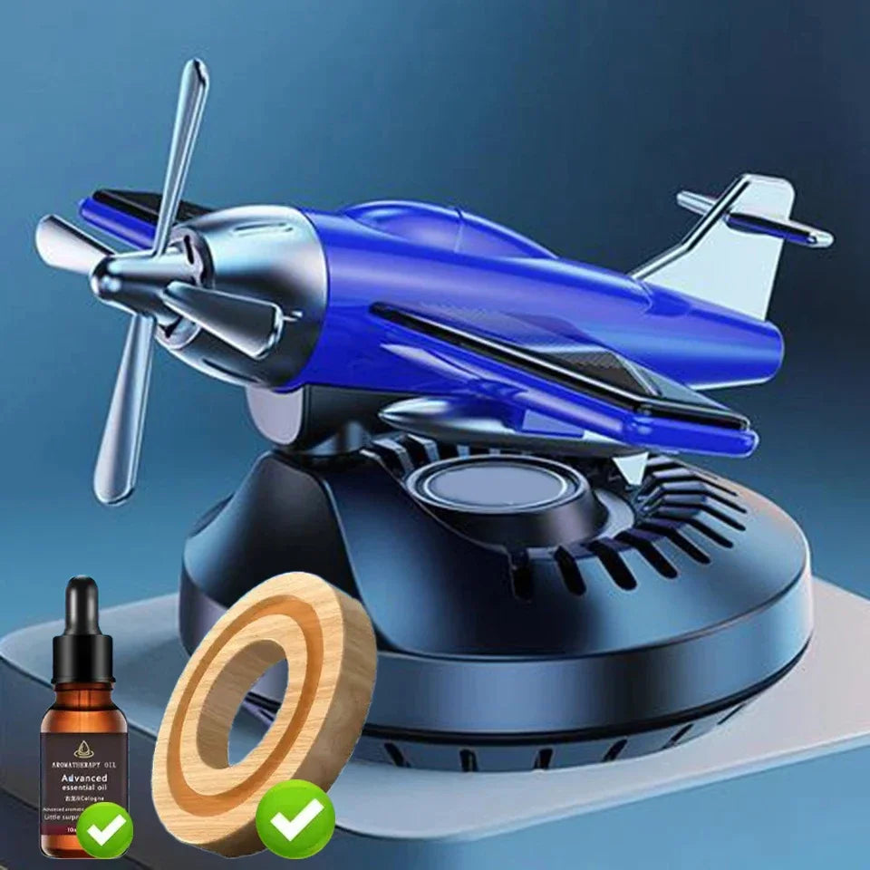 Car Solar Rotation Helicopter Aromatherapy | Dashboard Ornament detail view