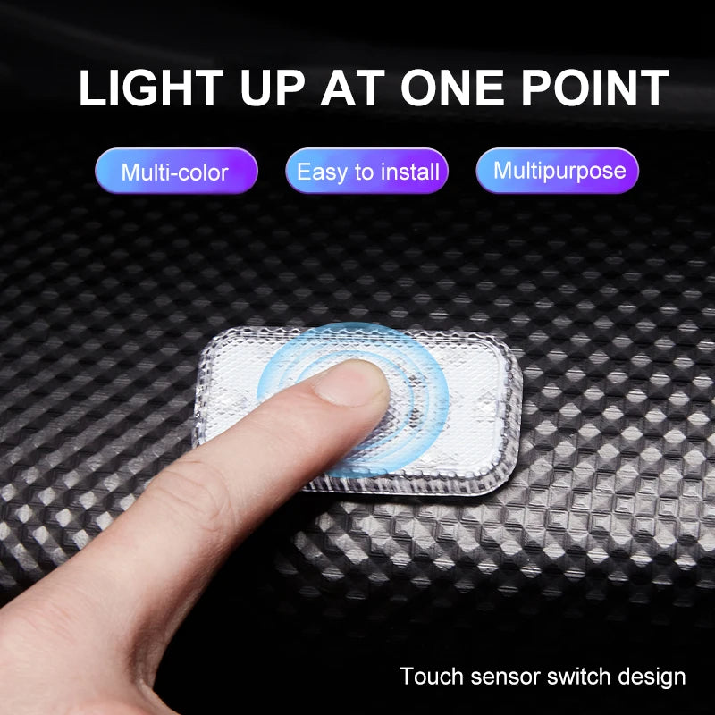 LED Touch Light Mini Wireless Car Interior Lighting Auto Roof Ceiling Reading Lamp fo alternate view
