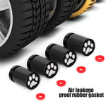 4Pcs Tire Valve Stem Cap Cover Set | Metal Tire Air Caps with O-Ring for Cars Trucks Mot detail view