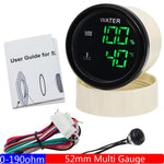 Digital 2-in-1 52mm Dual Gauge with Alarm | Water Level and Temperature Monitor for additional angle