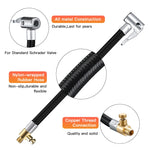 10/20/30/60cm Car Tire Air Inflat Extension Hose Motorcycle Tyre Inflation Tube Adapte close-up view