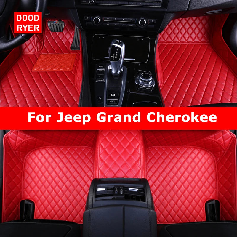 DOODRYER Custom Car Floor Mats For Jeep Grand Cherokee Auto Carpets Foot Coche Accessorie