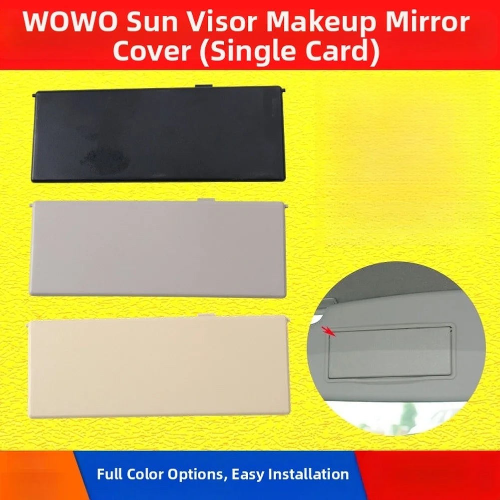 Gray Sun Visor Makeup Mirror Cover For Volvo V40 2013-2018 S60 31377713-1 Vanity Mirror Cap