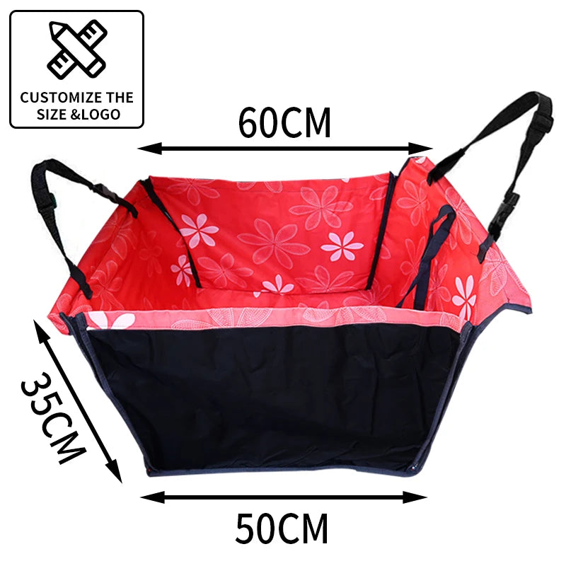 CAWAYI KENNEL Dog Car Seat Cover | Pet Carrier Travel Mat for Back Seat Hammock additional angle
