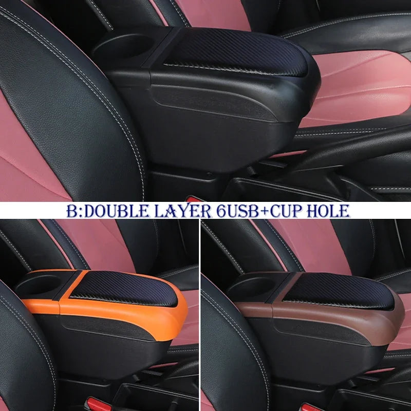 For Suzuki Ertiga special armrest interior upgrade modification multi-function storage center console cup holder car USB accesso