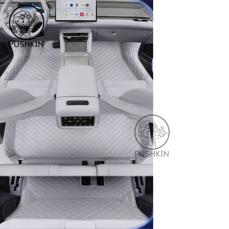 RHD LHD For BYD Sealion 8 ATTO 8 Tang L EV DMI 2026 PU leather Custom Car Floor Mats Waterproof Carpet Auto Interior Accessories