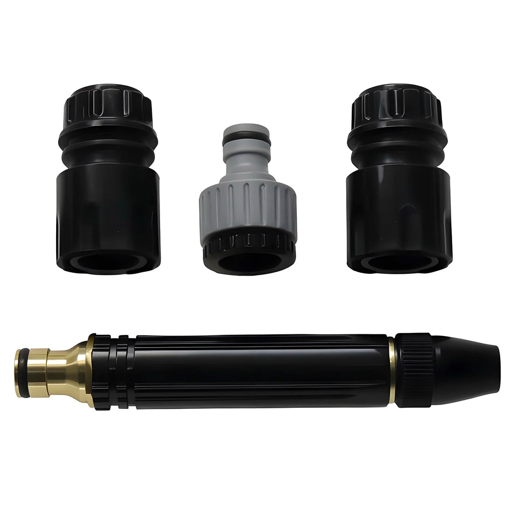 4-Piece Adjustable Car Wash Water Gun Set | High Pressure Metal Spray Nozzle additional angle