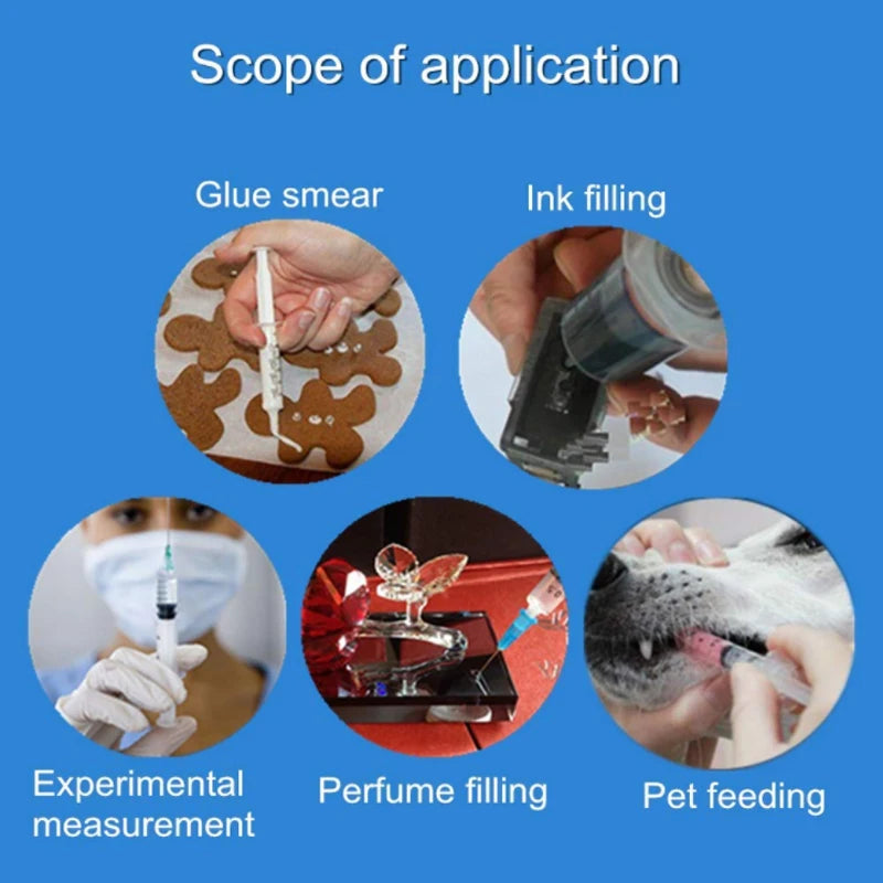 5ml/10ml/20ml/30ml/50ml/100ml Syringe Without Needle Screw Storage Crimp Dispensing L lifestyle view