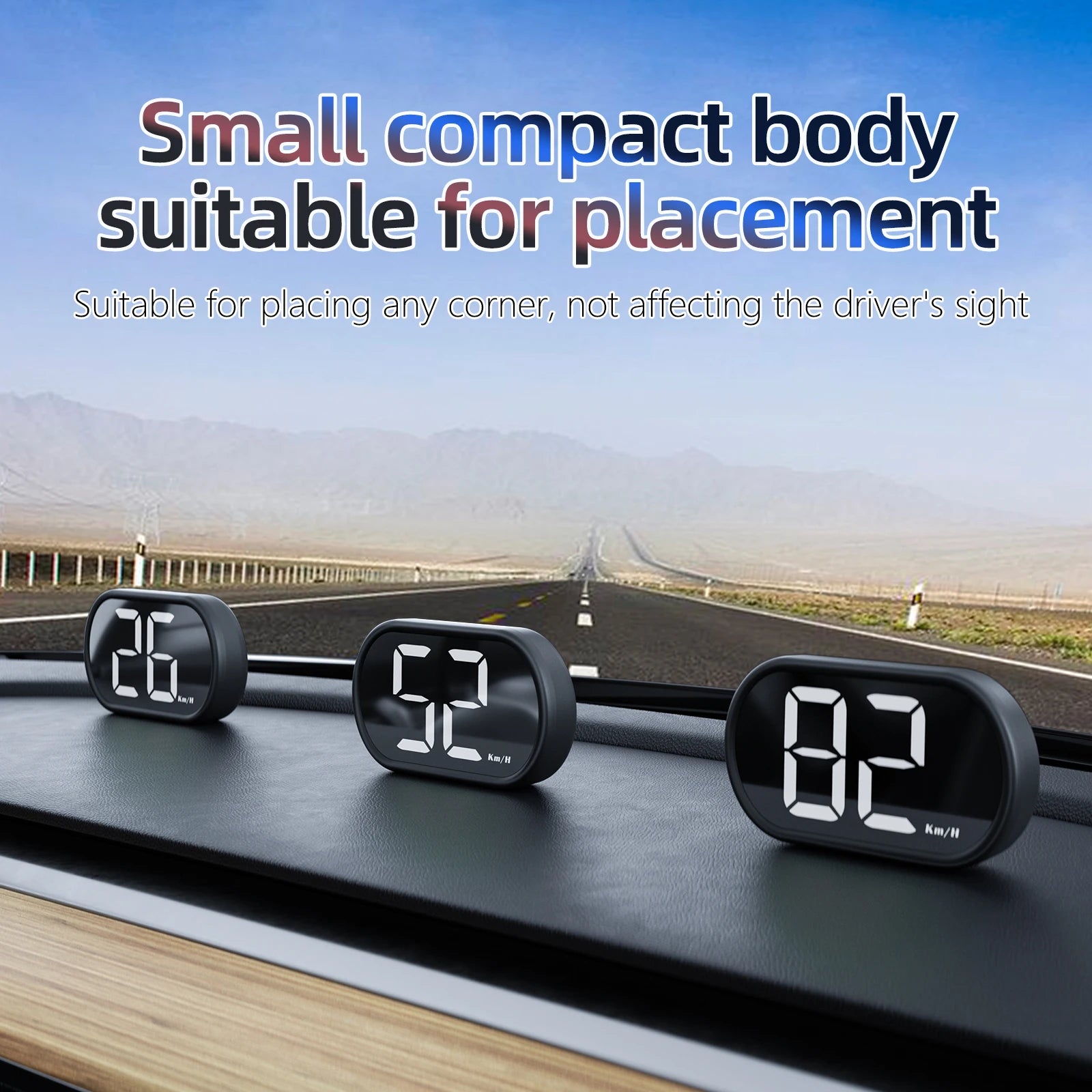 AD GPS Speedometer km/h with Green Backlight | 12V 24V Car HUD Digital Speedometer He lifestyle view