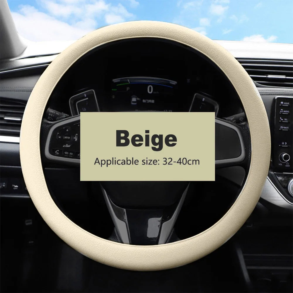 Non-Slip Silicone Steering Wheel Cover 38cm additional angle