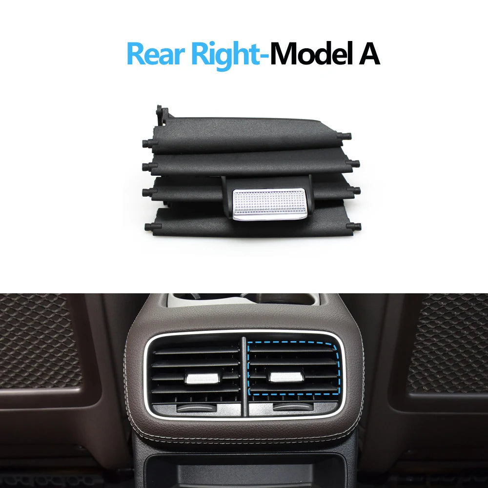 Car Rear Console Air Vent Outlet Grille AC Tab Clip Repair Kit Outer Frame For Benz  GLS GLE W167 350 400 450 500 580 2020-2025