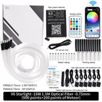 LED Star Roof Starlight Headliner – 16W RGB Fiber Optic Lamp with APP, Voice & Remote close-up view