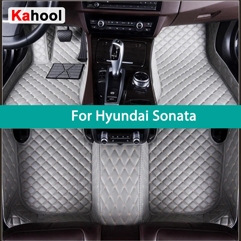 KAHOOL Custom Car Floor Mats For Hyundai Sonata Auto Carpets Foot Coche Accessorie