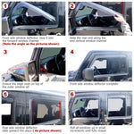 Side Window Deflectors for Jeep Wrangler JK 2007-2018 2/4-Door | Rain Shield & Weathe lifestyle view
