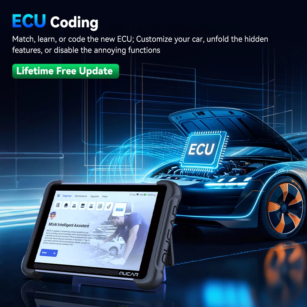 MUCAR 892BT PRO Topology AI Key Programmer Automotive Diagnostic Tool J2534 Bidirectional Car Obd2 Scanner ECU Coding CANFD DOIP