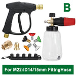 Portable High Pressure Washer Gun Kit | Foam Cannon & M22 Adapter for Car Cleaning detail view