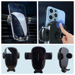 Dual Mobile Phone Holder Car Fixed Bracket Base For Toyota Corolla 2019 2020 2021 2022 Charging Vehicle Phone Mounts Accessories