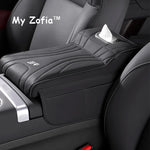 For JETOUR T2 Shanhai T2 2024 2025 2026 Car Armrest Box Height Increase Pad Leather Protective Cover Storage Bag Car Accessories