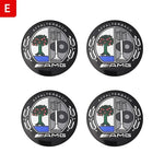 4PCS 56/60/65/75mm Car Wheel Center Hub Cap Emblem Sticker For Mercedes Benz W204 W20 alternate view