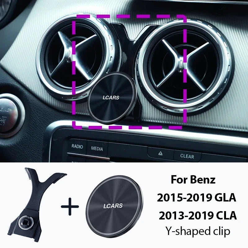 Magnetic Car Phone Mount Holder Anti Shake Base Fit For Mercedes Benz GLA 2015-2019 & alternate view