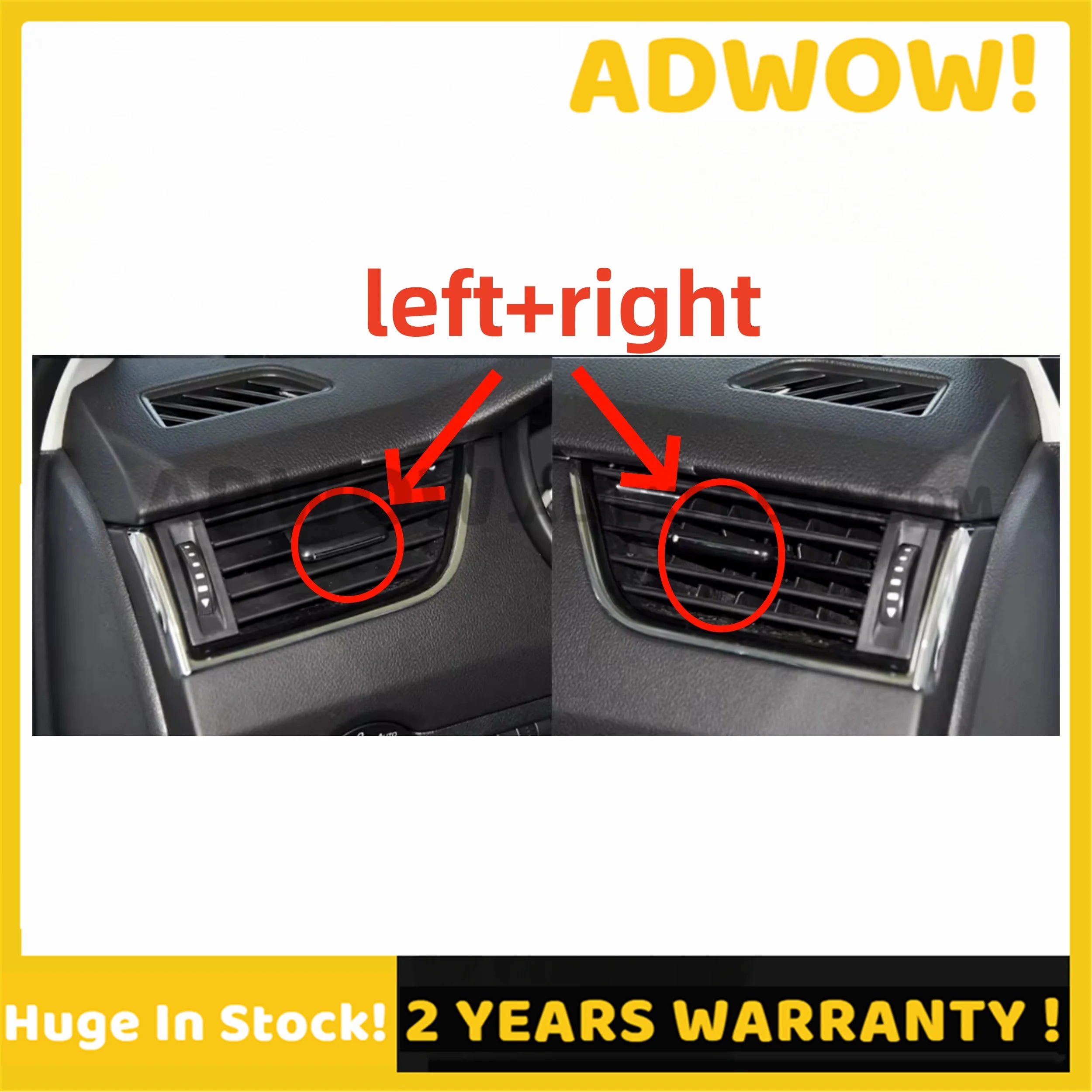 New Front Left Right Air Conditioner Outlet AC Vent Grille Slider Clip Knob For Skoda Octavia 3 MK3 A7 RS 2015-2021 5E0820951-A
