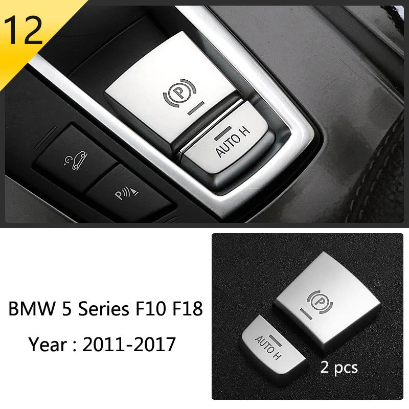 For BMW 5 Series F10 F11 520i Carbon Fiber Central Armrest Box Cover Storage Box Gear Position Panel Decoration Cover Auto Parts