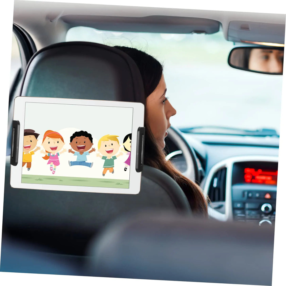 Car Headrest Phone Mount, Universal Rotatable Seat Back Phone Holder for Car Back Sea lifestyle view