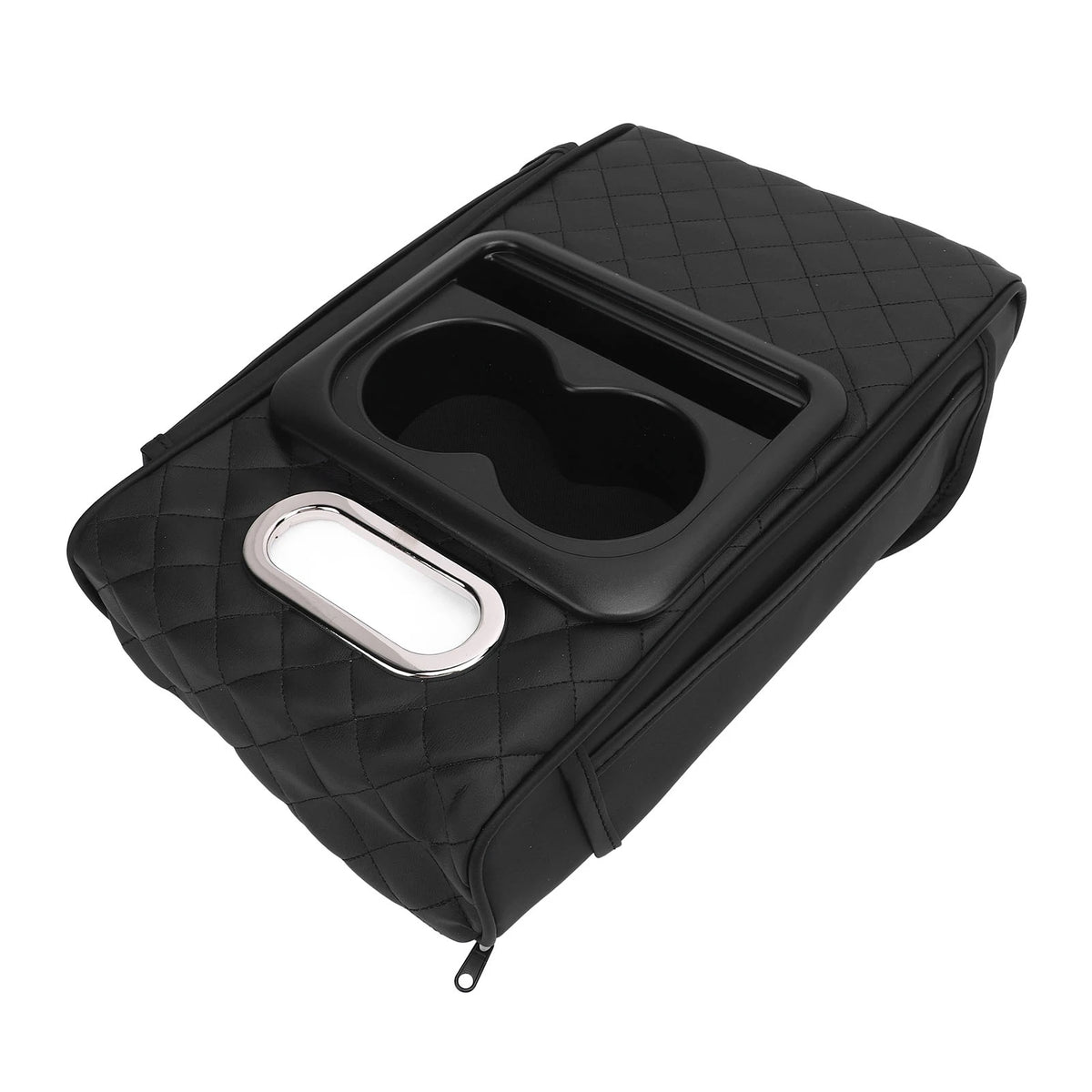 Car Center Console Armrest Pillow Memory Foam Auto Armrest Box with Cup Holder Tissue Box for SUVs Trucks and Cars