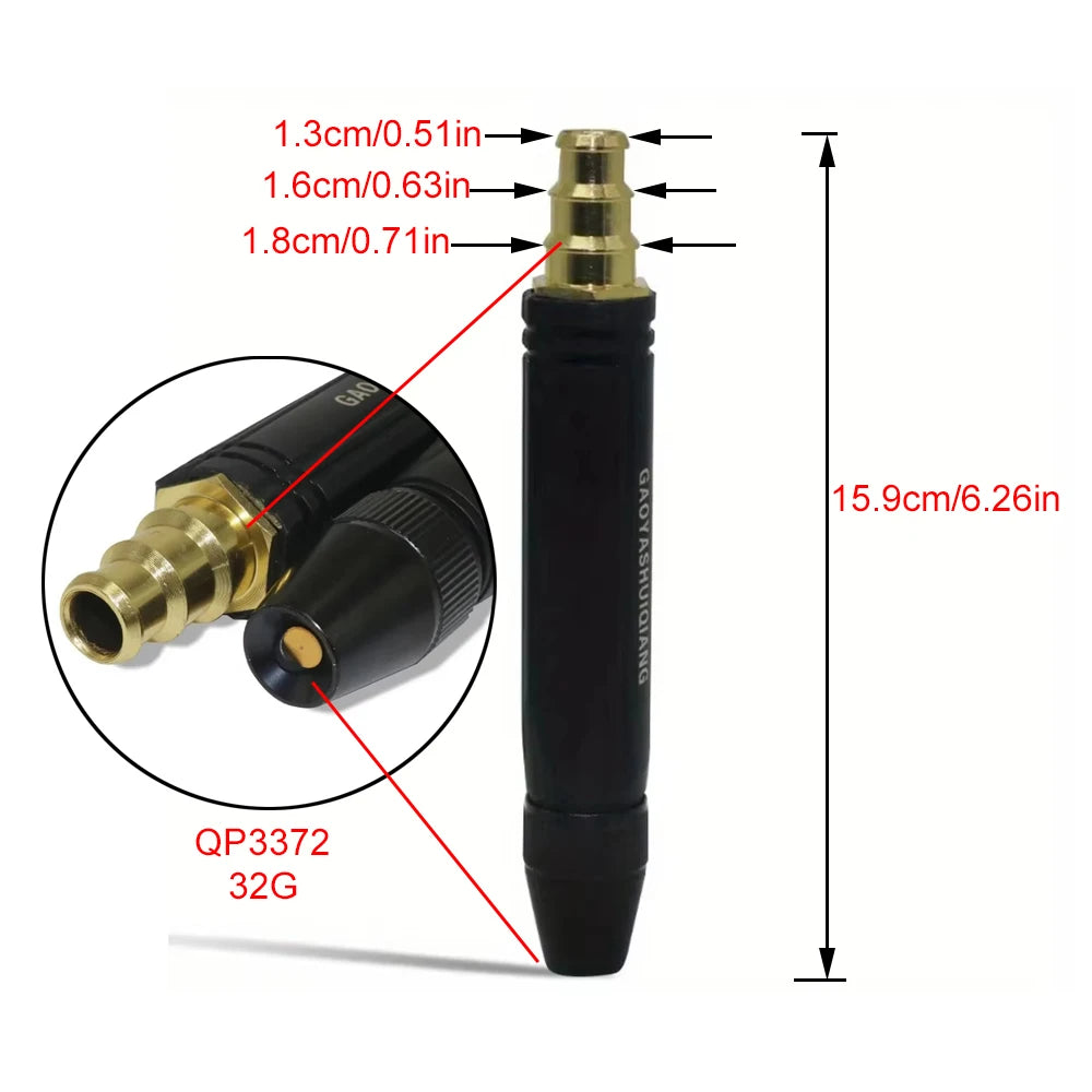 Alloy Car Wash Water Gun | High Pressure Nozzle for Garden Hose additional angle