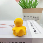 3D Printing Fun Melted Duck Ornaments, Humorous Small Items, Used for Home Decorations close-up view