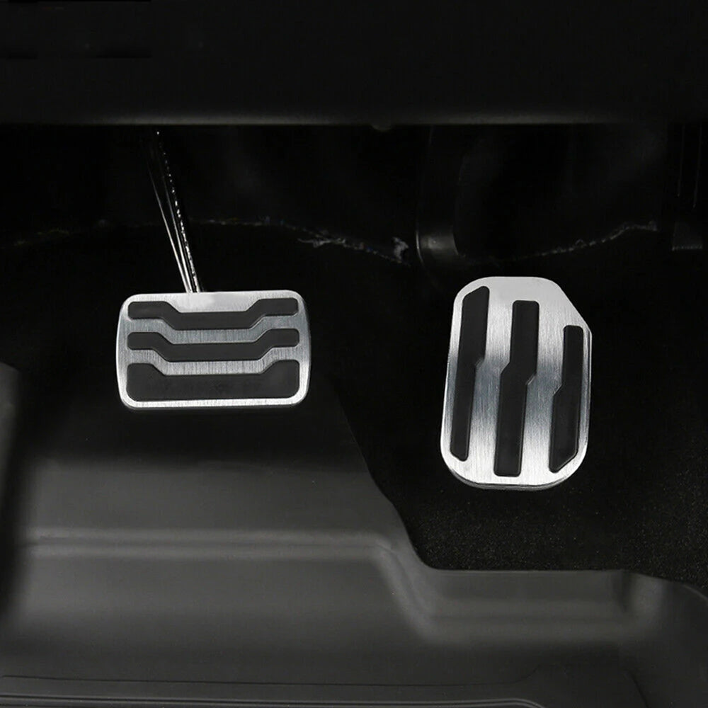 Aluminum Foot Pedal Cover for Ford Raptor F150 2015-2020 | Red Accelerator Brake Rest lifestyle view