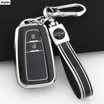 TPU Car Remote Key Case Cover Shell Fob Keychain For Toyota Prius Camry Corolla CHR C-HR detail view