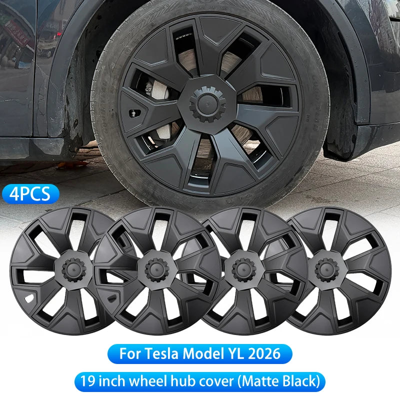 For Tesla Model YL 2026 4 Pack Hub Caps | 19 Inch Wheel Cover Set alternate view