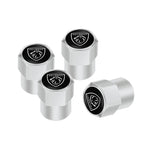 4Pcs Peugeot Logo Car Tyre Valve Caps | Aluminum Alloy Wheel Accessories for Peugeo additional angle
