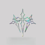 High-Quality Three-Cross Car Stickers Waterproof PVC Faith Automotive Decal Customiza lifestyle view