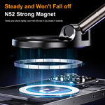 Magnetic Vacuum Phone Bracket | 360° Adjustable Car Holder with Strong Suction Cup close-up view