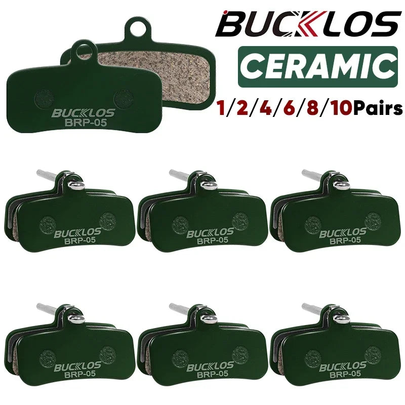 BUCKLOS Ceramic Hydraulic Disc Brake Pads | Wear-Resistant MTB Brake Pads for Shimano