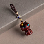 Cat Car Keychain, Cute Phone Chain Pendant, Black/Purple alternate view