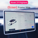 Screen Protector Frame for Tesla Model 3 Y Juniper Silicone Anti-scratch Central Control Navigation Edge Protective Accessories
