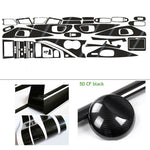 Carbon Fiber Interior Decal Sticker Set for Infiniti Q50 2015-2020 | Central Control Pan detail view