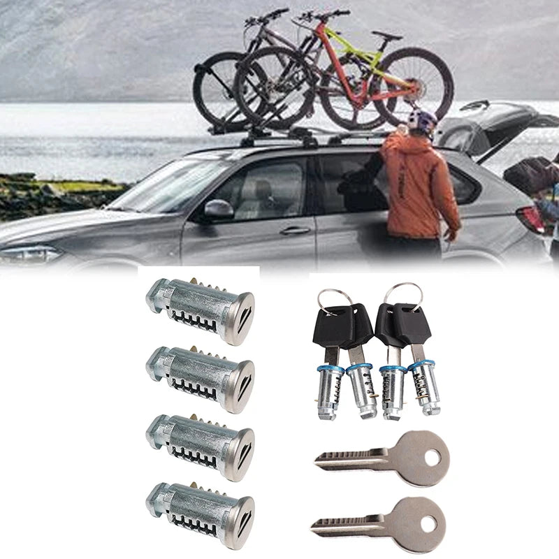 Roof Rack Lock Cylinder Kit | Replacement Lock Cores for Thule Roof Racks alternate view