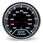 52mm Analog Gauge Set | White LED Car Gauges with Holder alternate view