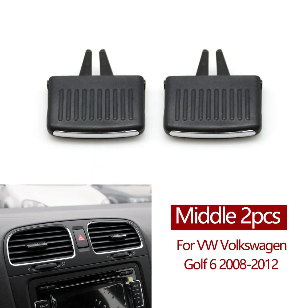 Golf 6 Front Dashboard Air Conditioner Outlet AC Vent Grille Slider Tab Clip Repair Kit For VW Volkswagen 2008-2012 5K0819703