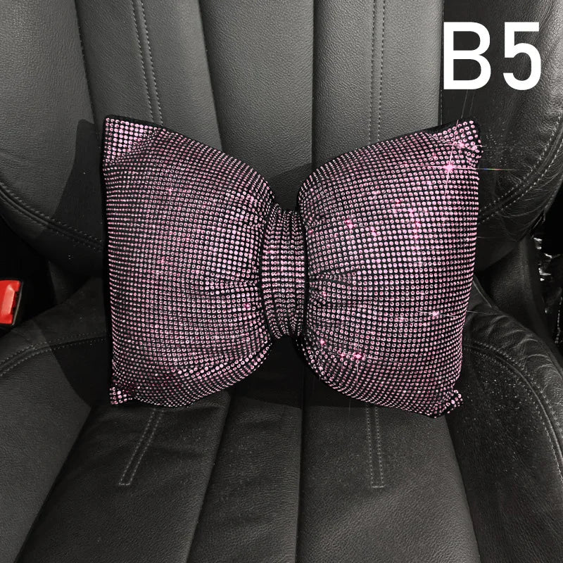 Ladies Car Interior Accessories Shiny Diamond Universal Car Seat Cover Fashion Luxury lifestyle view