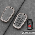 Leather Remote Key Chain Ring Case Cover Shell Protect For Toyota CHR Camry Corolla RAV4 detail view