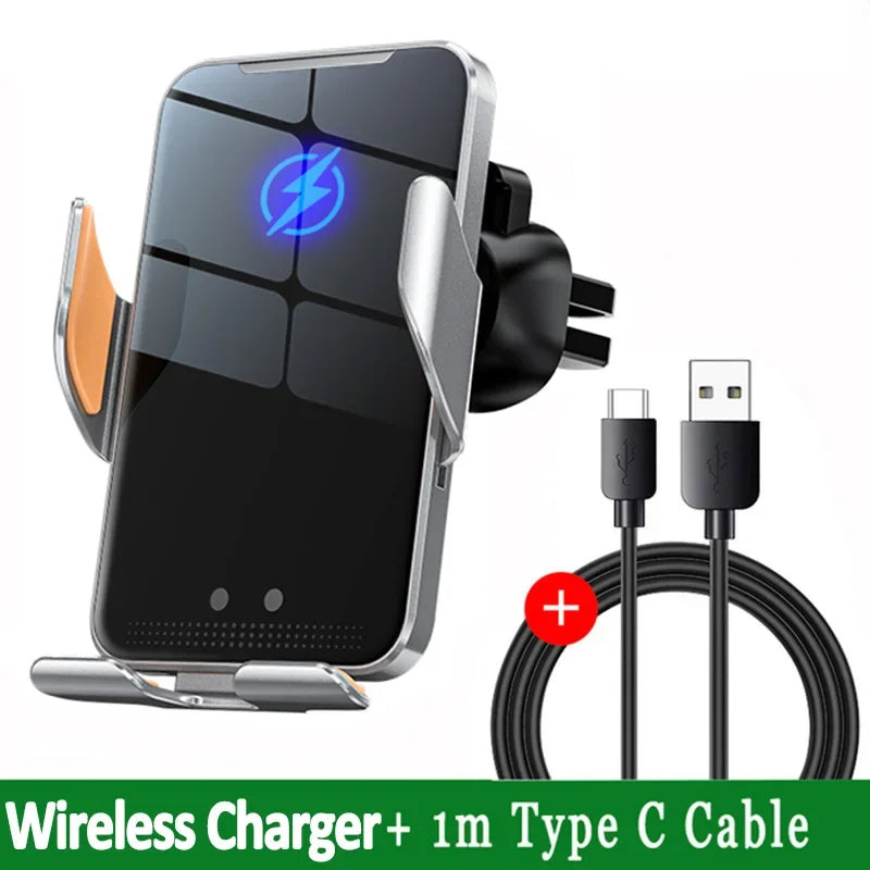 Car Wireless Charger Magnetic Auto Car Mount Phone Holder | Fast Charging Compatible alternate view