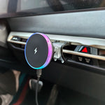 For BMW 5 Series I5 G60 X5 X6 IX 2023 2024 2025 Car Front Air Outlet Phone Magnetic Wireless Charger Holder 15W Accessories Trim